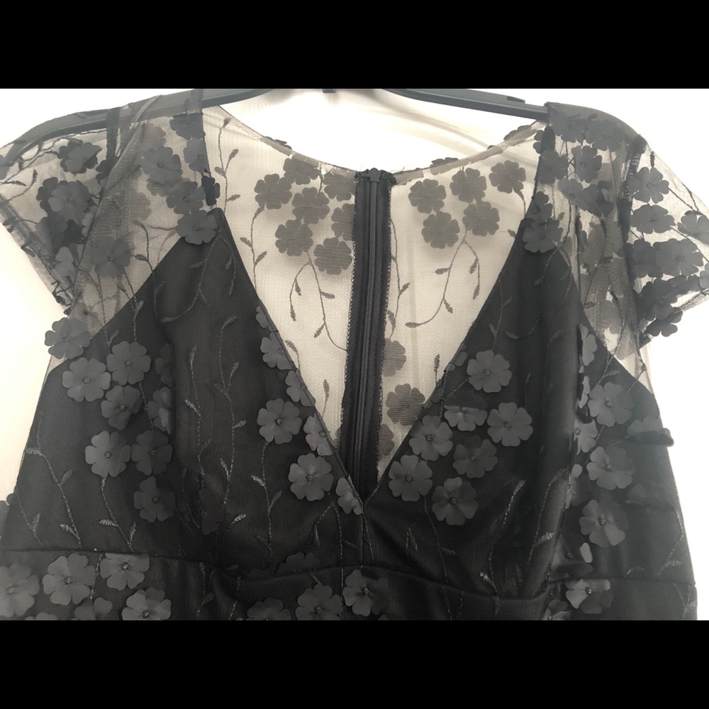 Black floor length evening dress